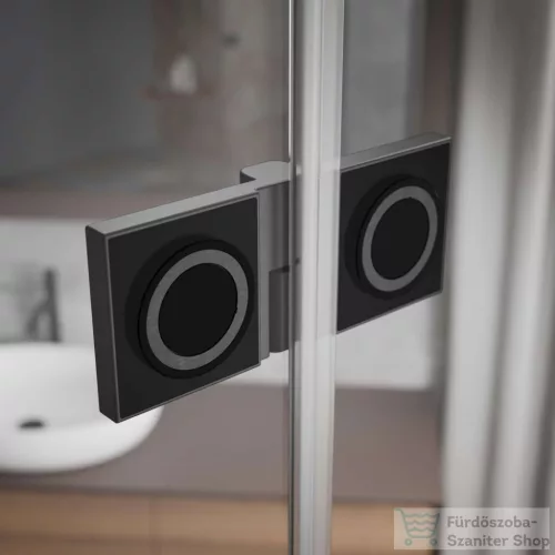 Radaway Essenza Pro PND II 120B balos kádparaván, szálcsiszolt fegyvermetál 10102120-92-01L