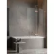Radaway Essenza Pro PND II 120J jobbos kádparaván, szálcsiszolt réz 10102120-93-01R