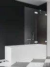 Radaway Essenza Pro PND II 130J jobbos kádparaván, fehér 10102130-04-01L