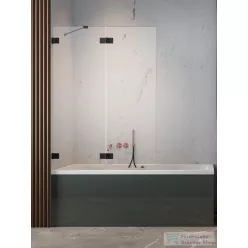   Radaway Essenza Pro PND II 130B balos kádparaván, fekete 10102130-54-01L