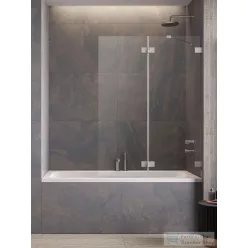   Radaway Essenza Pro PND II 130J jobbos kádparaván, szálcsiszolt króm 10102130-91-01R