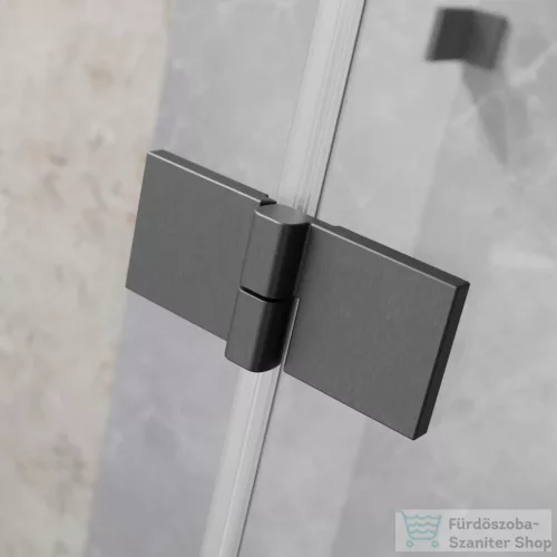 Radaway Essenza Pro PND II 130B balos kádparaván, szálcsiszolt fegyvermetál 10102130-92-01L