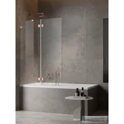   Radaway Essenza Pro PND II 140B balos kádparaván, szálcsiszolt réz 10102140-93-01L