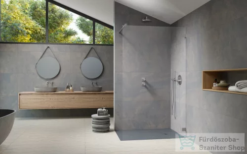 Radaway Essenza Pro 65 walk-in zuhanyfal, szálcsiszolt króm (10103065-91-01)