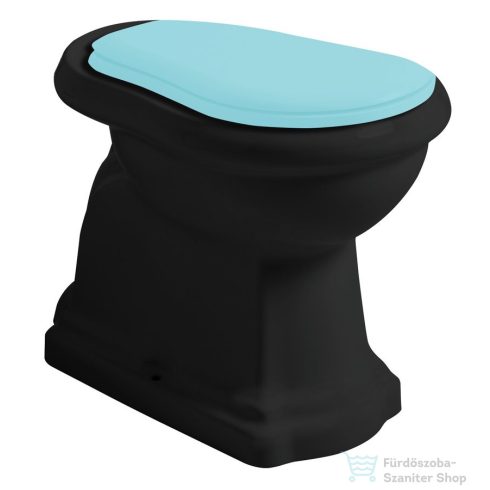Sapho KERASAN RETRO álló WC, alsó kifolyású, 38,5x45x59cm, matt fekete (101031)