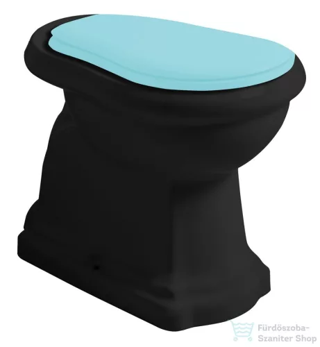 Sapho KERASAN RETRO álló WC, alsó kifolyású, 38,5x45x59cm, matt fekete (101031)