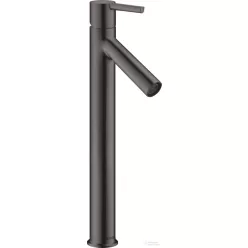   Hansgrohe AXOR STARCK 250 magasított mosdó csaptelep nem zárható leeresztővel, szálcsiszolt fekete króm 10103340