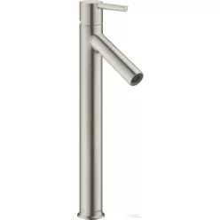   Hansgrohe AXOR STARCK 250 magasított mosdó csaptelep nem zárható leeresztővel, rozsdamentes acél hatású 10103800