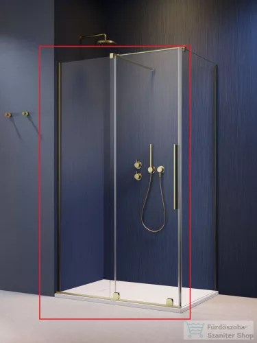 Radaway Furo KDJ 90B balos zuhanyajtó, szálcsiszolt arany 10104472-99-01L+10110430-01-01