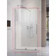 Radaway Furo KDJ 140B balos zuhanyajtó, szálcsiszolt króm 10104722-91-01L+10110680-01-01