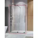 Radaway Furo KDJ 140B balos zuhanyajtó, szálcsiszolt fegyvermetál 10104722-92-01L+10110680-01-01