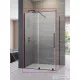 Radaway Furo KDJ 150B balos zuhanyajtó, fekete 10104772-54-01L+10110730-01-01
