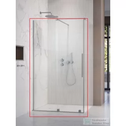   Radaway Furo KDJ 150B balos zuhanyajtó, szálcsiszolt króm 10104772-91-01L+10110730-01-01