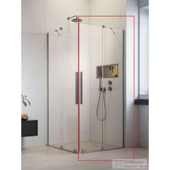   Radaway Furo KDD 80J zuhanykabin jobbos zuhanyajtó, szálcsiszolt króm 10105080-91-01R