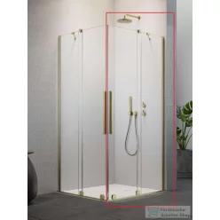   Radaway Furo KDD 80J zuhanykabin jobbos zuhanyajtó, szálcsiszolt arany 10105080-99-01R