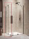 Radaway Furo KDD 90B zuhanykabin balos zuhanyajtó, fekete 10105090-54-01L