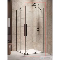   Radaway Furo KDD 90J zuhanykabin jobbos zuhanyajtó, fekete 10105090-54-01R