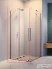 Radaway Furo KDD 110B zuhanykabin balos zuhanyajtó, króm 10105110-01-01L