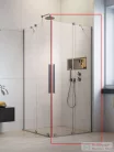 Radaway Furo KDD 120J zuhanykabin jobbos zuhanyajtó, szálcsiszolt króm 10105120-91-01R
