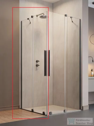 Radaway Furo KDD 120B zuhanykabin balos zuhanyajtó, szálcsiszolt fegyvermetál 10105120-92-01L