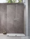 Radaway Furo Walk-in zuhanyfal 100J jobbos, szálcsiszolt króm 10106538-91-01R+10110494-01-01