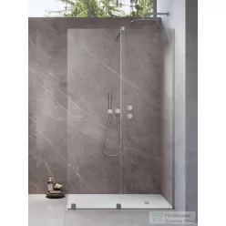   Radaway Furo Walk-in zuhanyfal 100J jobbos, szálcsiszolt króm 10106538-91-01R+10110494-01-01