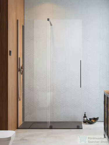 Radaway Furo Walk-in zuhanyfal 110B balos, szálcsiszolt fegyvermetál 10106588-92-01L+10110544-01-01