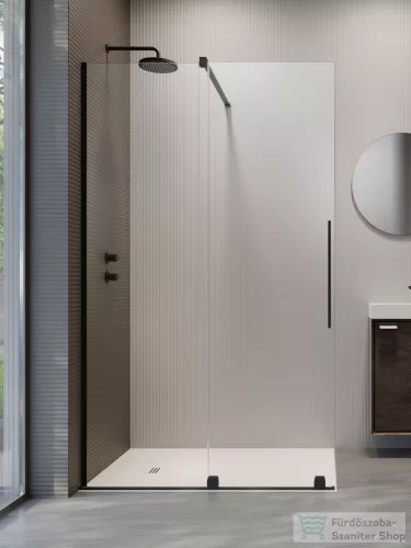 Radaway Furo Walk-in zuhanyfal 130B balos, fekete 10106688-54-01L+10110644-01-01
