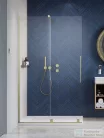 Radaway Furo Walk-in zuhanyfal 150B balos, szálcsiszolt arany 10106788-99-01L+10110744-01-01
