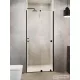 Radaway Furo DWJ RH 100 zuhanyajtó balos, fekete 10107492-54-01LU+10110510-01-01