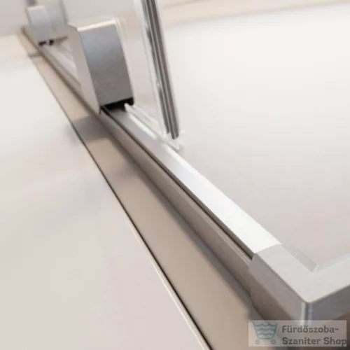 Radaway Furo DWD 130 zuhanyajtó, szálcsiszolt króm 10108363-91-01+10111317-01-01