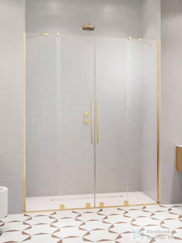 Radaway Furo DWD 140 zuhanyajtó, arany 10108388-09-01+10111342-01-01