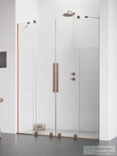 Radaway Furo DWD 150 zuhanyajtó, szálcsiszolt réz 10108413-93-01+10111367-01-01
