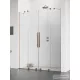 Radaway Furo DWD 150 zuhanyajtó, szálcsiszolt réz 10108413-93-01+10111367-01-01
