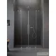 Radaway Furo DWD 160 zuhanyajtó, szálcsiszolt króm 10108438-91-01+10111392-01-01