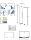 Radaway Furo DWD 200 zuhanyajtó, króm 10108538-01-01+10111492-01-01