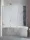 Radaway Furo PND II 110B balos kádparaván, szálcsiszolt króm10109588-91-01L+10112544-01-01
