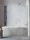 Radaway Furo PND II 120J jobbos kádparaván, szálcsiszolt króm 10109638-91-01R+10112594-01-01