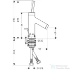 Hansgrohe AXOR STARCK mosdó csaptelep automata leeresztővel, szálcsiszolt vörös arany hatású 10116310
