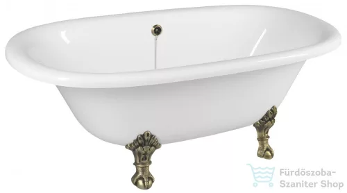 Sapho POLYSAN REGATA szabadonálló kád, 175x85x61cm, bronz lábak (10121)