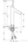 Hansgrohe AXOR STARCK mosdócsaptelep 170 króm 10123000