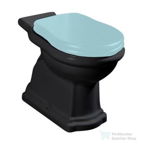 Sapho KERASAN RETRO álló WC, alsó kifolyású, 38,5x41x72cm, matt fekete (101231)