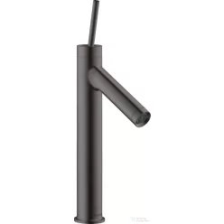   Hansgrohe AXOR STARCK 170 magasított mosdó csaptelep nem zárható leeresztővel, szálcsiszolt fekete króm 10123340
