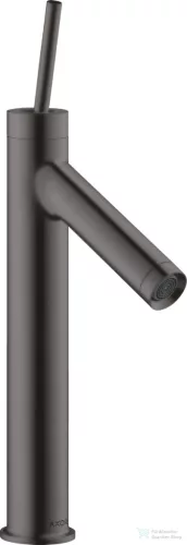 Hansgrohe AXOR STARCK 170 magasított mosdó csaptelep nem zárható leeresztővel, szálcsiszolt fekete króm 10123340