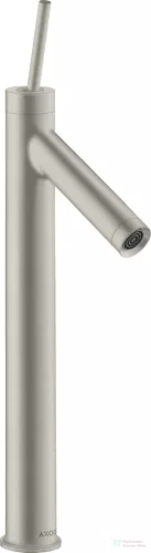 Hansgrohe AXOR STARCK 250 magasított mosdó csaptelep nem zárható leeresztővel, rozsdamentes acél hatású 10129800