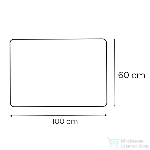 Leziter Ada 100 tükör led világítással 100x60 cm 1013-10060