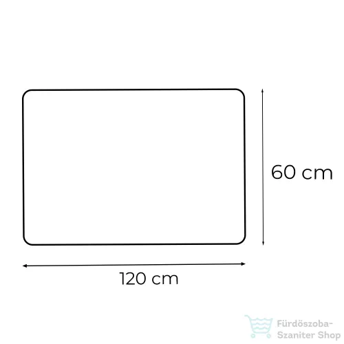 Leziter Ada 120 tükör led világítással 120x60 cm 1013-12060