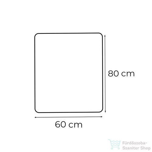Leziter Ada 60 tükör led világítással 60x80 cm 1013-6080