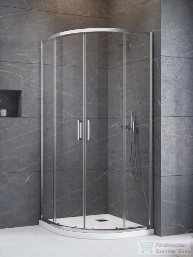 Radaway Premium Pro PDD 80Bx100J íves zuhanykabin, króm 1013000-01-01+1013600-01-01