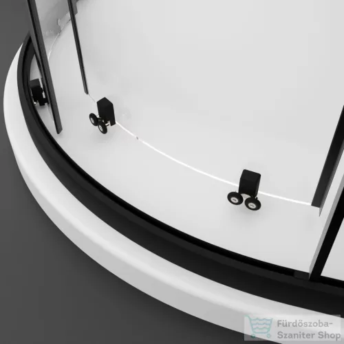 Radaway Premium Pro PDD 80Bx100J íves zuhanykabin, fekete 1013000-01-01+1013600-54-01